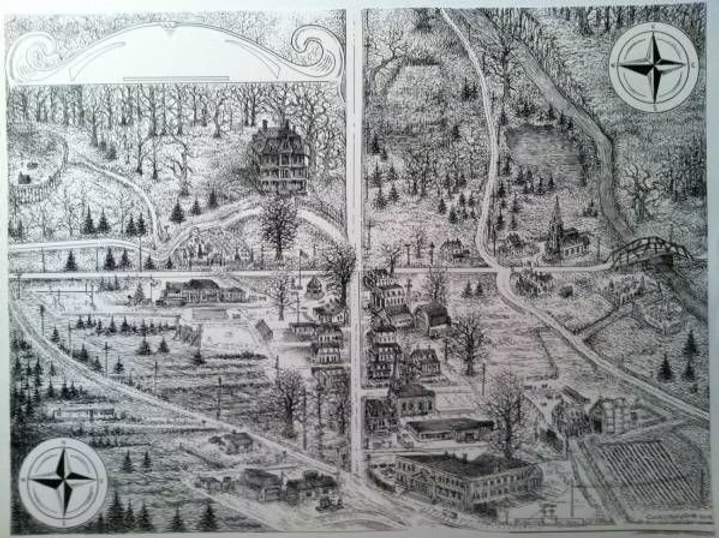 Mapa de Jerusalem's Lot por Glenn Chadbourne